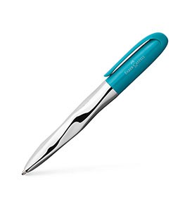 Nice Pen Shiny chromed Aqua Ballpoint pen
